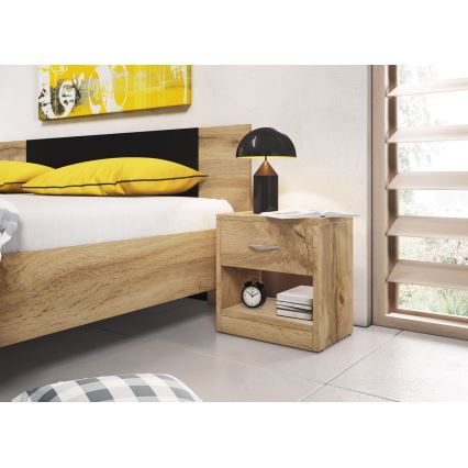 Mesita de noche NED roble Wotan