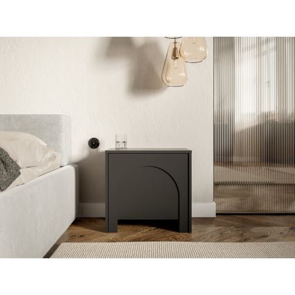 Mesita de noche NIO antracita