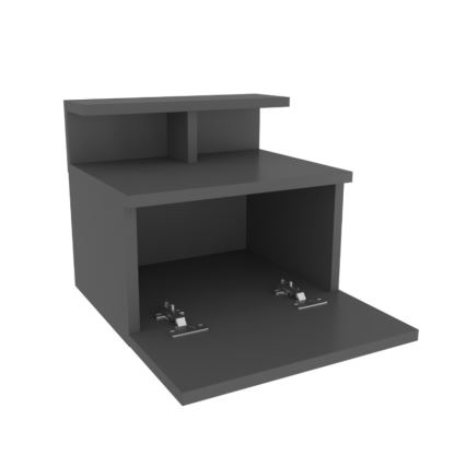 Mesita de noche NOVEN antracita