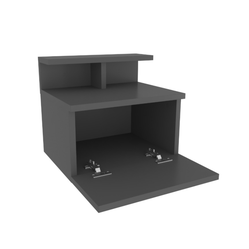 Mesita de noche NOVEN antracita