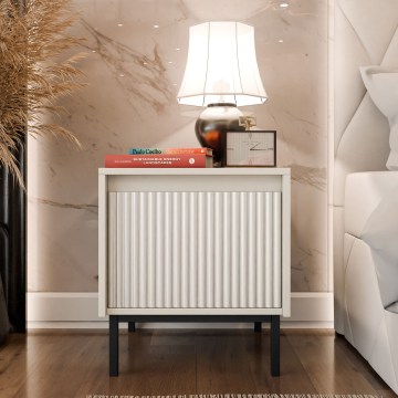 Mesita de noche OZMI 50x45 cm en color cachemira