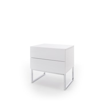 Mesita de noche ROCKY blanca