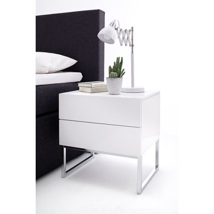 Mesita de noche ROCKY blanca