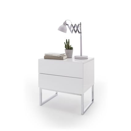 Mesita de noche ROCKY blanca