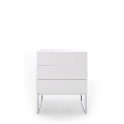 Mesita de noche ROCKY XL blanca