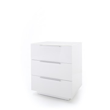 Mesita de noche ROCKY XXL blanca