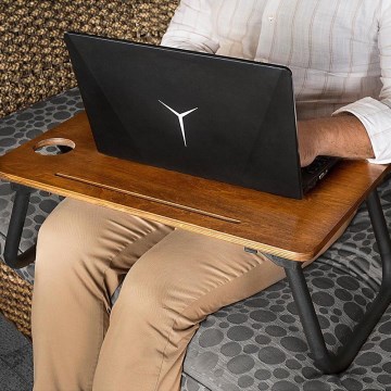 Mesita de noche SEHPA 20x60 cm abedul marrón/negro