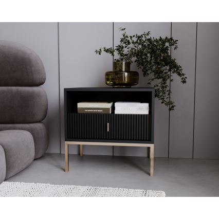 Mesita de noche SUE negra