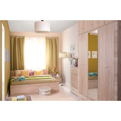 Mesita de noche THEMO 29x63 cm roble Sonoma