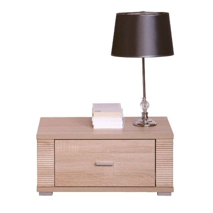Mesita de noche THEMO 29x63 cm roble Sonoma