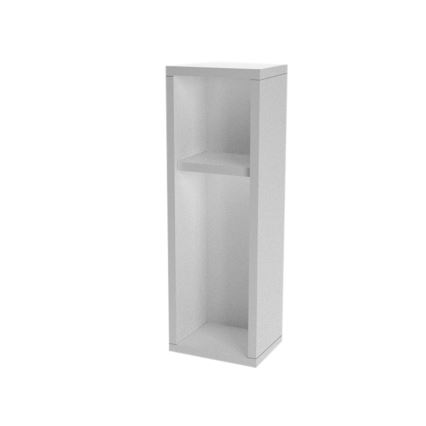 Mesita de noche TURRA 65x20 cm blanco