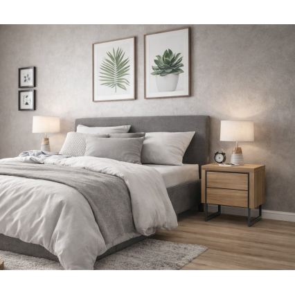 Mesita de noche ZARINE roble