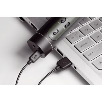 Micrófono de karaoke Bluetooth 6W/5V 1500 mAh negro