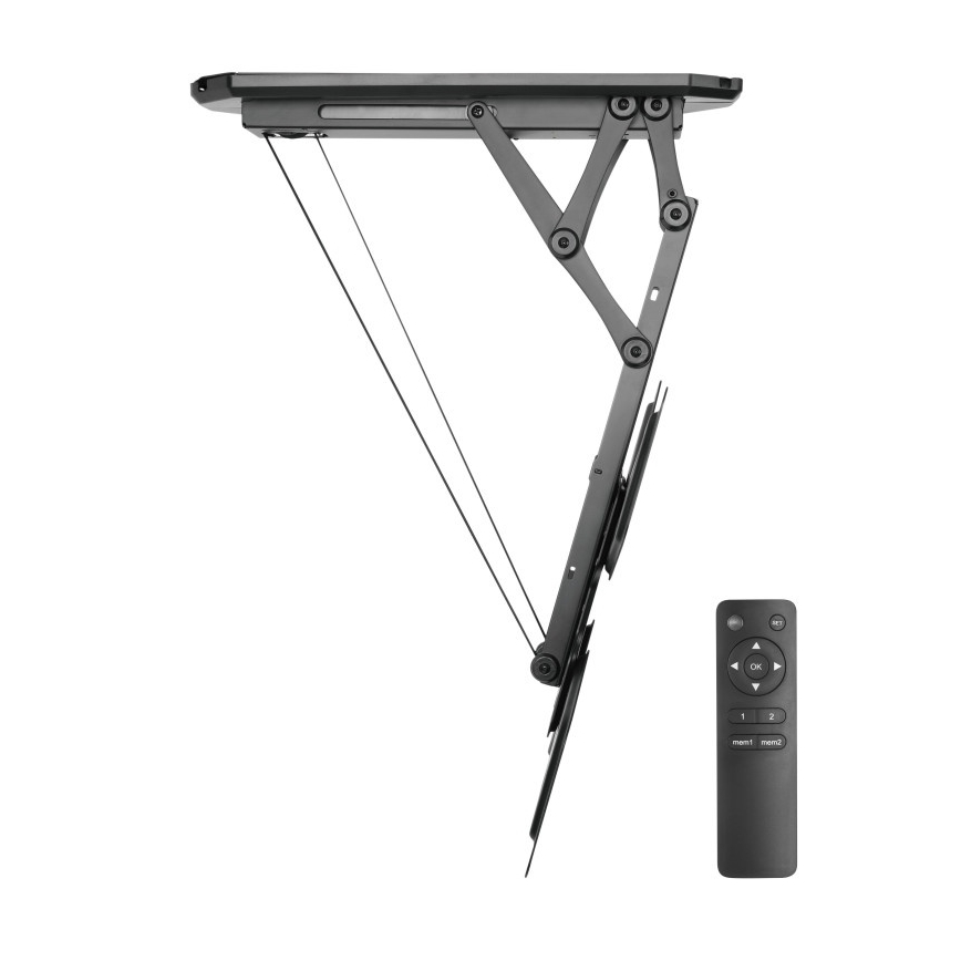 MK FLORIA MKF-20DM444 - Soporte inteligente de techo para TV 55" negro Wi-Fi TUYA + control remoto