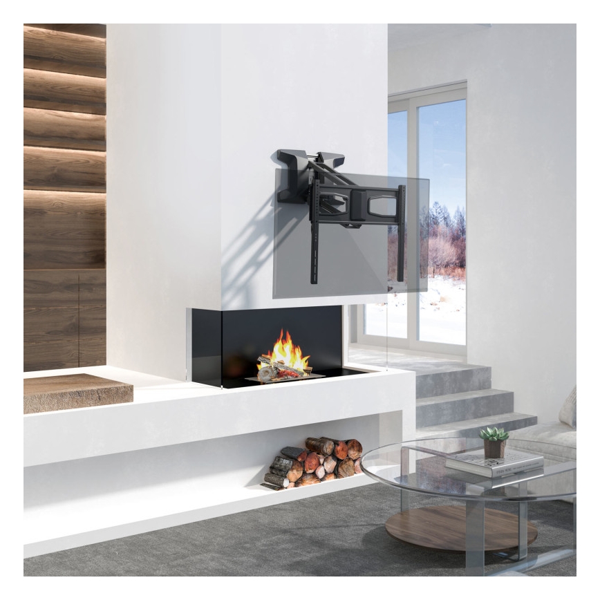 MK FLORIA MKF-21DM647 - Soporte mural articulado para TV de 70 en color negro + control remoto