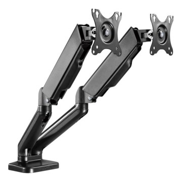 MK FLORIA MKF-21DP113S2 - Soporte ajustable para dos monitores de 32