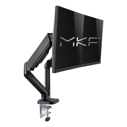 MK FLORIA MKF-21DP113S2 - Soporte ajustable para dos monitores de 32 negro