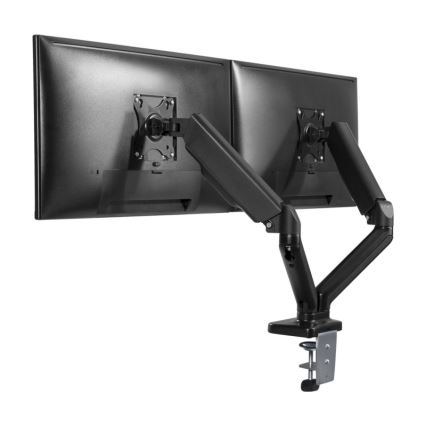 MK FLORIA MKF-21DP113S2 - Soporte ajustable para dos monitores de 32 negro