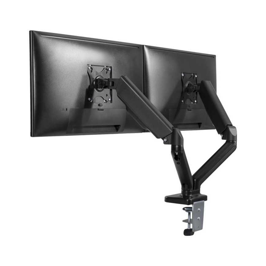MK FLORIA MKF-21DP113S2 - Soporte ajustable para dos monitores de 32 negro