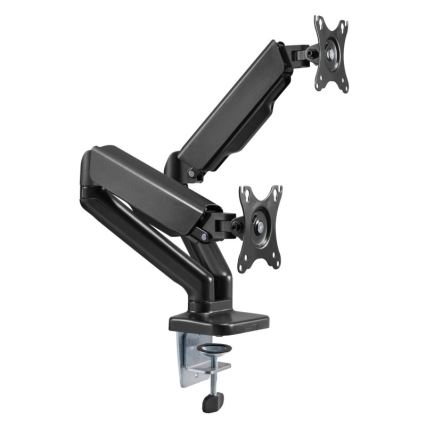 MK FLORIA MKF-21DP113S2 - Soporte ajustable para dos monitores de 32 negro