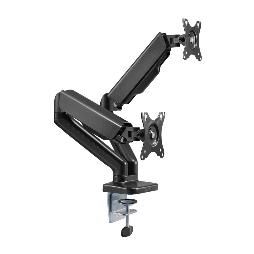 MK FLORIA MKF-21DP113S2 - Soporte ajustable para dos monitores de 32 negro