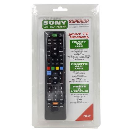 MK FLORIA Superior control remoto UNI TV SONY - Mando de repuesto para TVs SONY 2xAAA