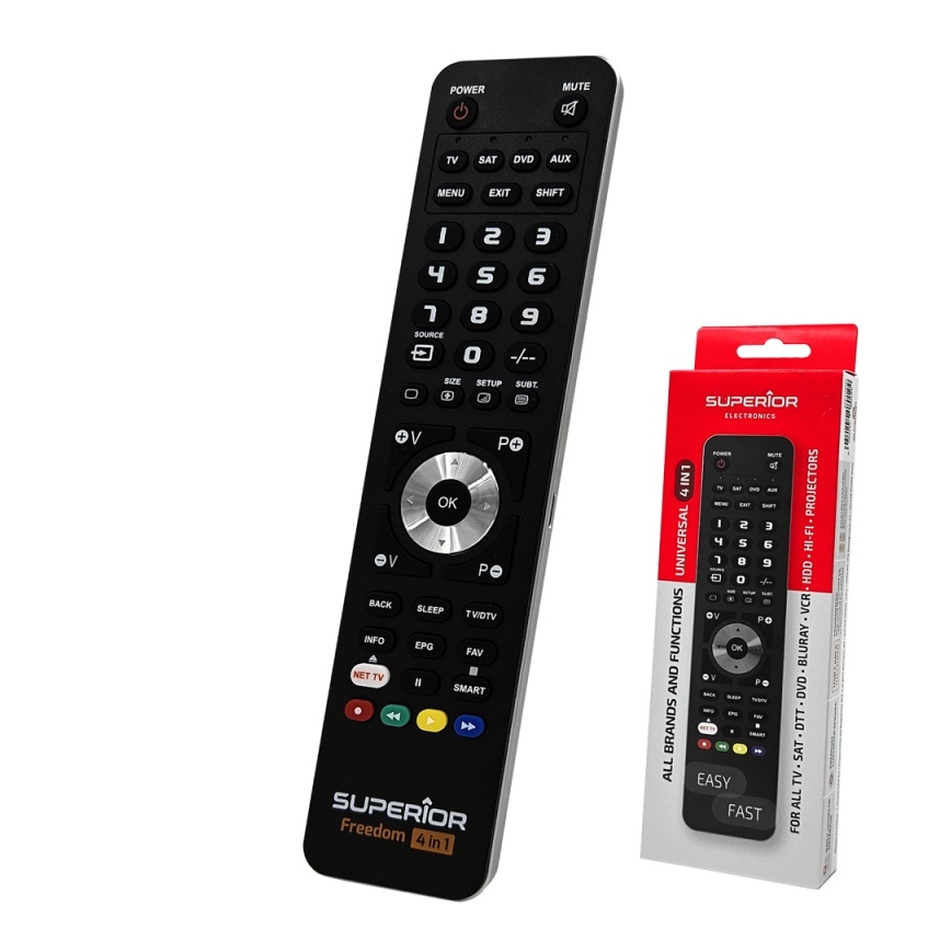 MK FLORIA Superior FREEDOM 4en1 USB - Mando a distancia 4en1 USB 2xAAA