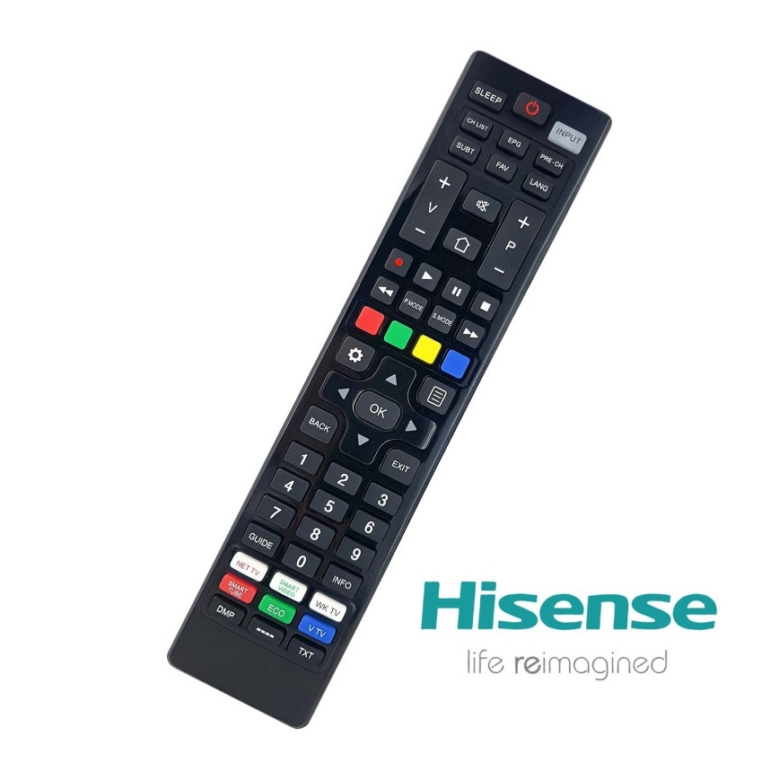 MK FLORIA Superior RC UNI TV Hisense - Mando a distancia de repuesto para TV marca HISENSE 2xAAA