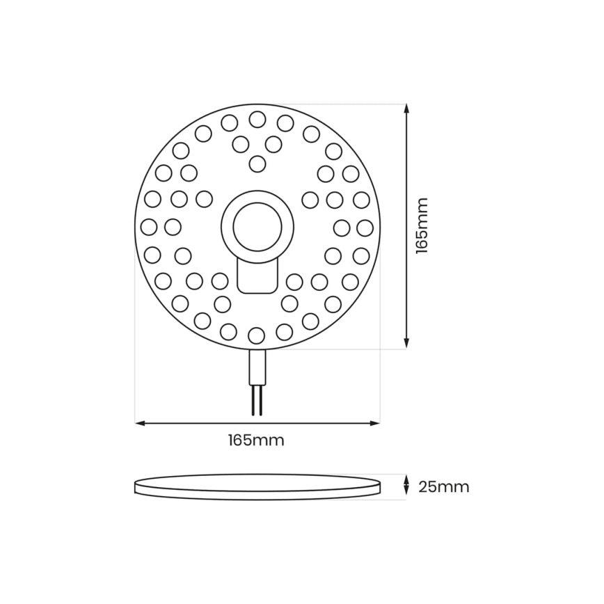 Módulo magnético LED LED/20W/230V Ø 16,5 cm 4000K