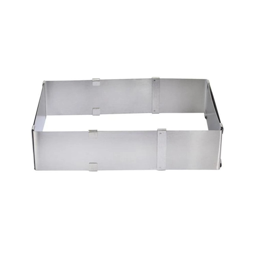 Molde ajustable para tartas TORO 16–28 cm de acero inoxidable