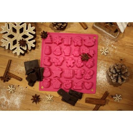 Molde de silicona para chocolate TORO, color rosa