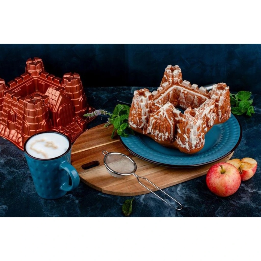 Molde para bundt KITCHISIMO castillo/cobre
