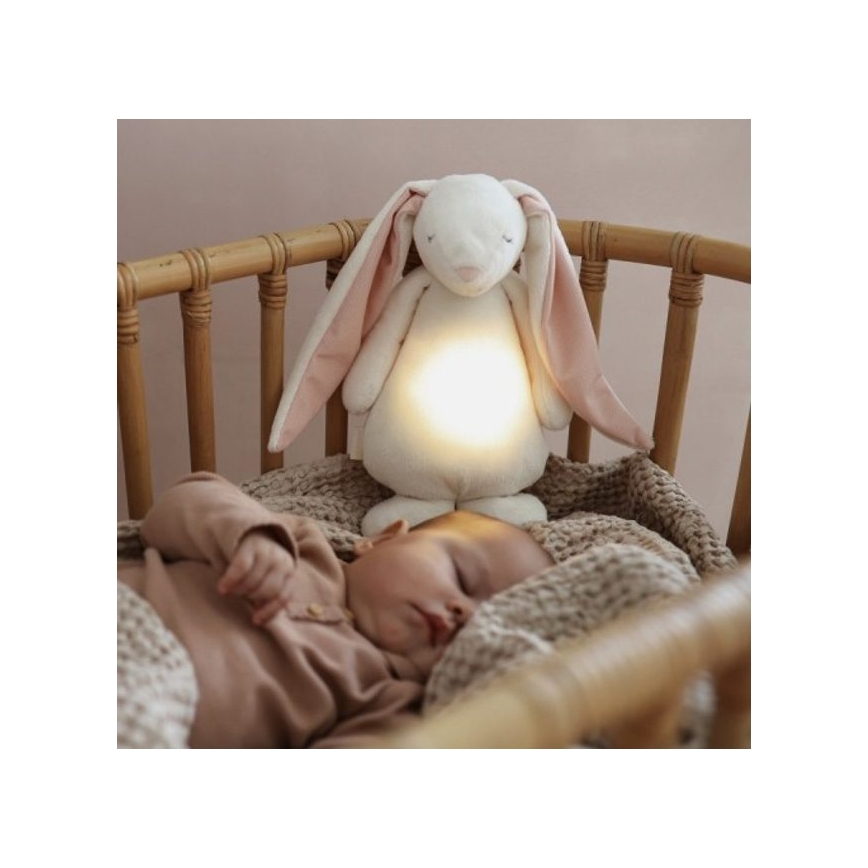 Moonie - Compañero de acurrucamiento con melodía y luz - conejito nube