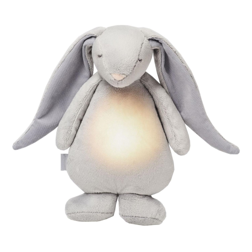 Moonie - Lámpara de mesa infantil conejito plata