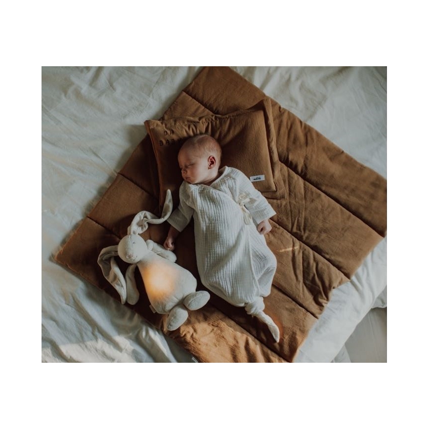Moonie - Lámpara de mesa infantil conejito plata