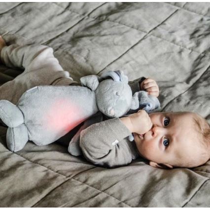 Moonie - Lámpara de mesa infantil conejito plata