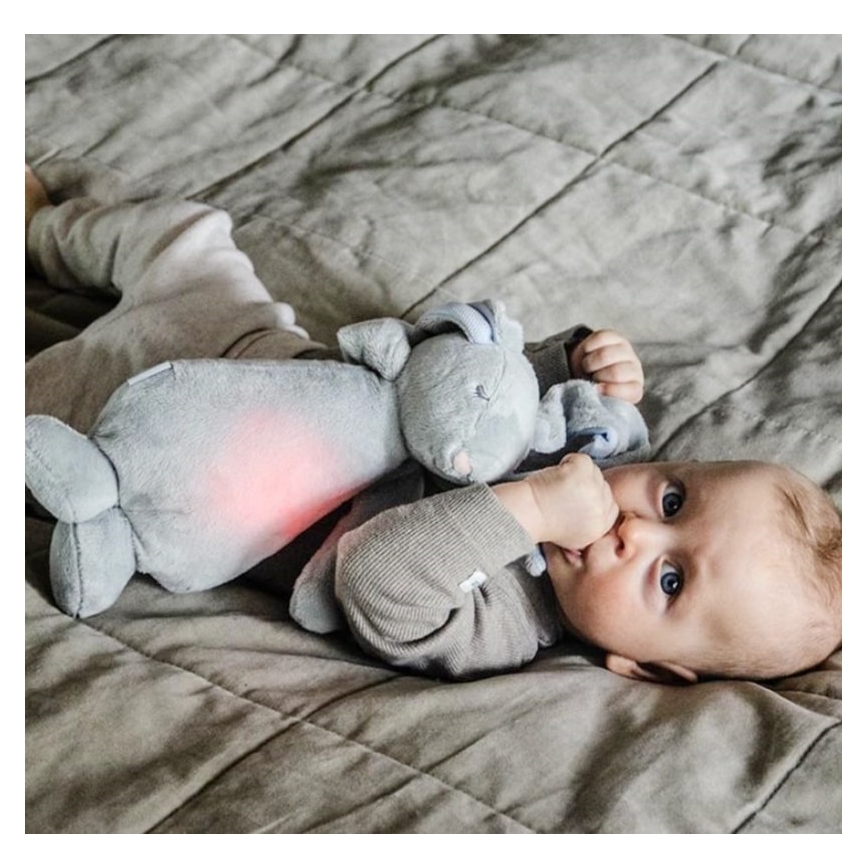 Moonie - Lámpara de mesa infantil conejito plata
