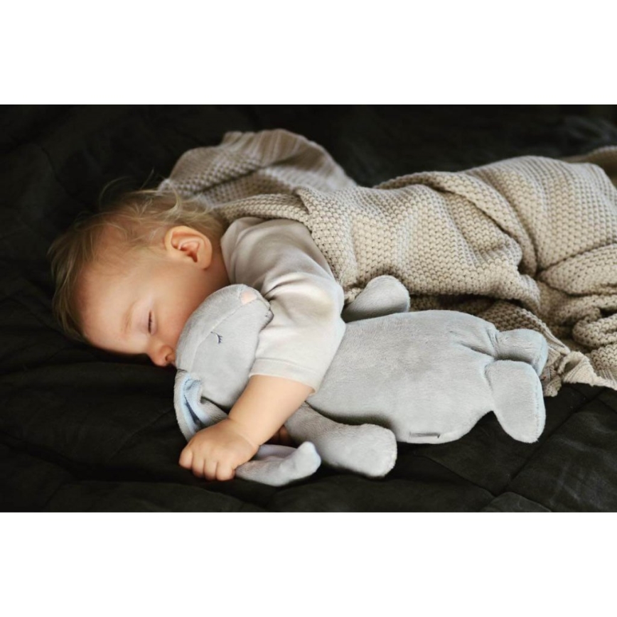 Moonie - Lámpara de mesa infantil conejito plata