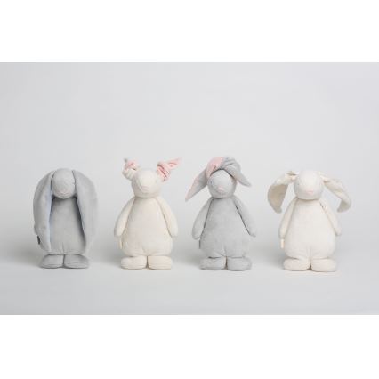 Moonie - Lámpara de mesa infantil conejito plata