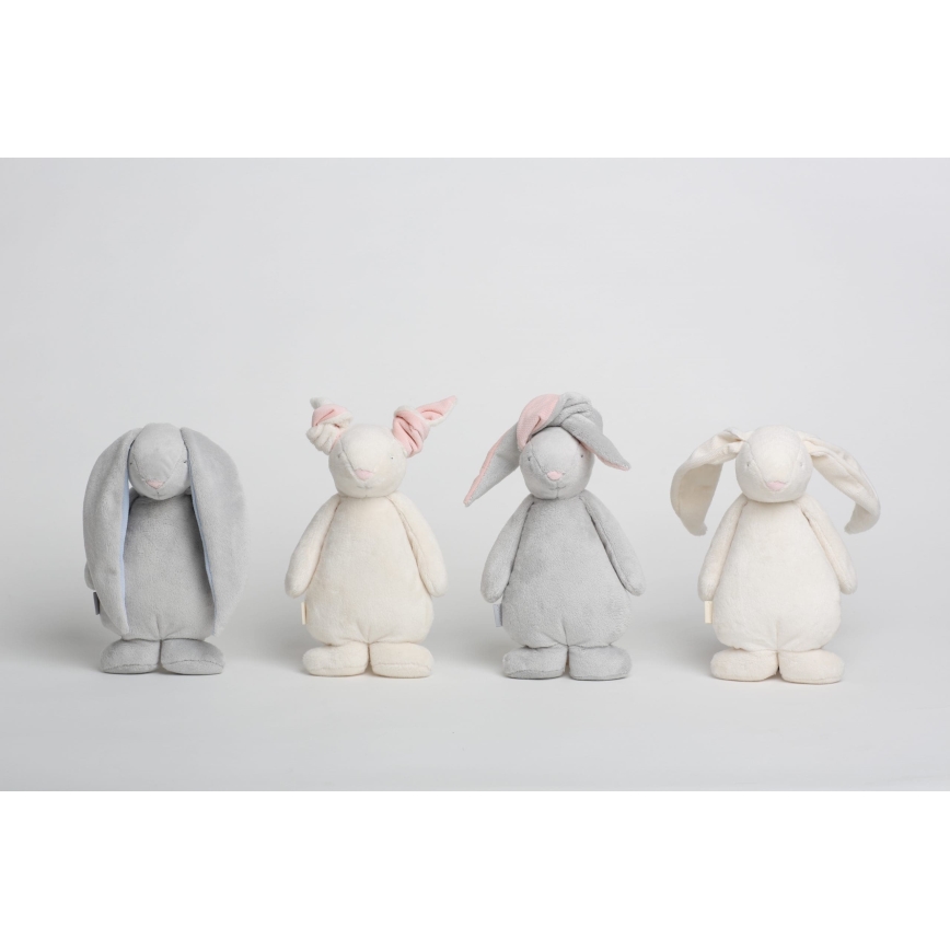 Moonie - Lámpara de mesa infantil conejito plata