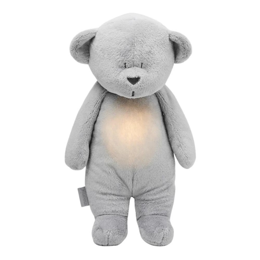 Moonie - Lámpara de noche infantil osito plata