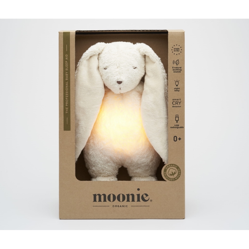 Moonie - Pelele con melodía y luz conejo 2.0 organic polar