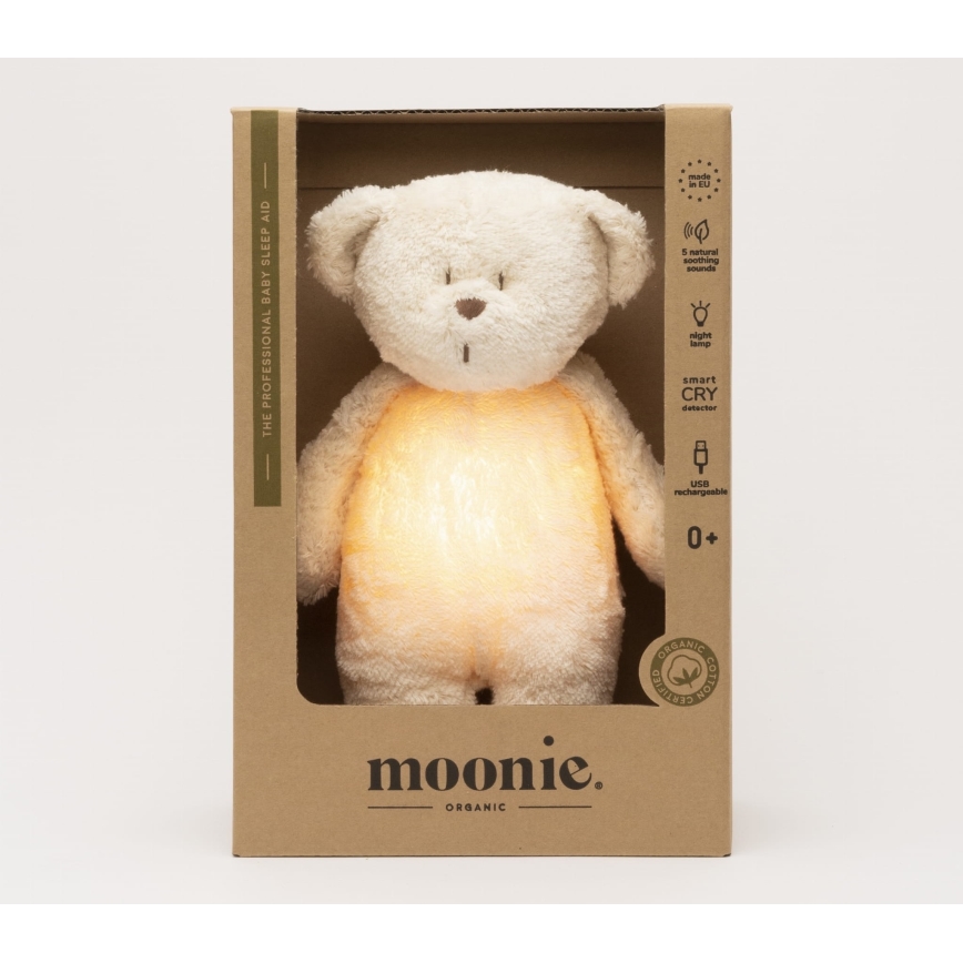 Moonie - Pelele con melodía y luz osito 2.0 orgánico polar