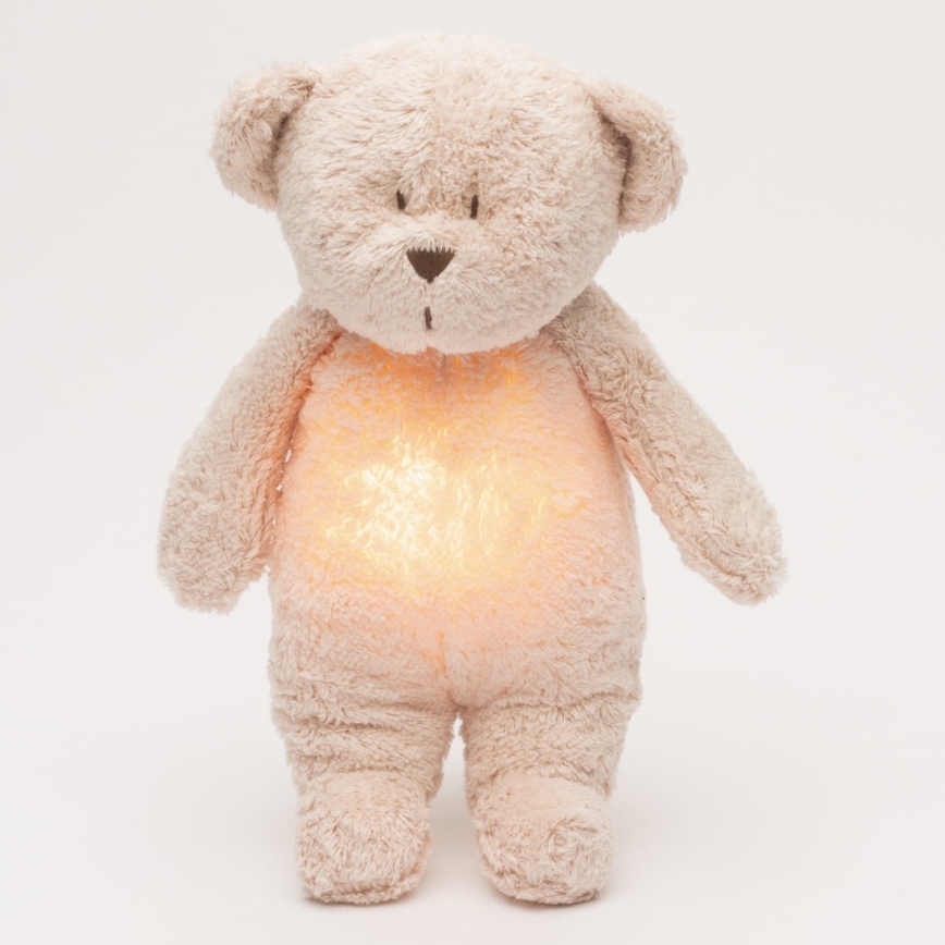 Moonie - Pelele con melodía y luz osito 2.0 orgánico rosa