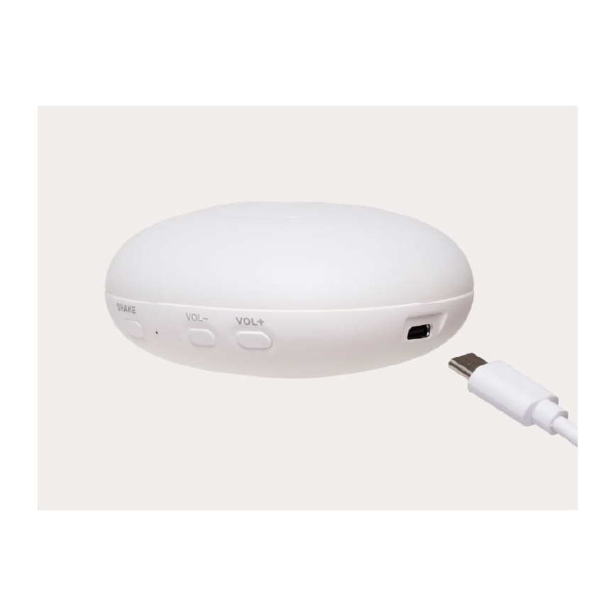 Moonie - peluche para dormir con melodía y luz, foca gris orgánica