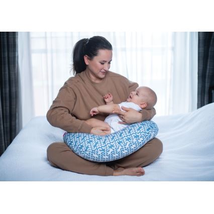 MOTHERHOOD - Cojín de lactancia CLASSICS azul