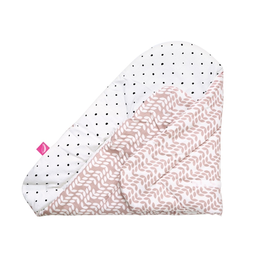 MOTHERHOOD - Manta envolvente con refuerzo de coco CLASSICS 75x75 cm rosa
