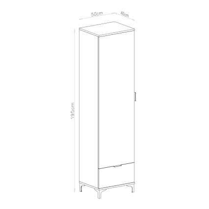 Mueble con cajón LORA beige