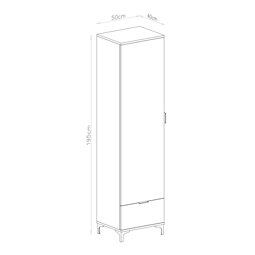 Mueble con cajón LORA beige