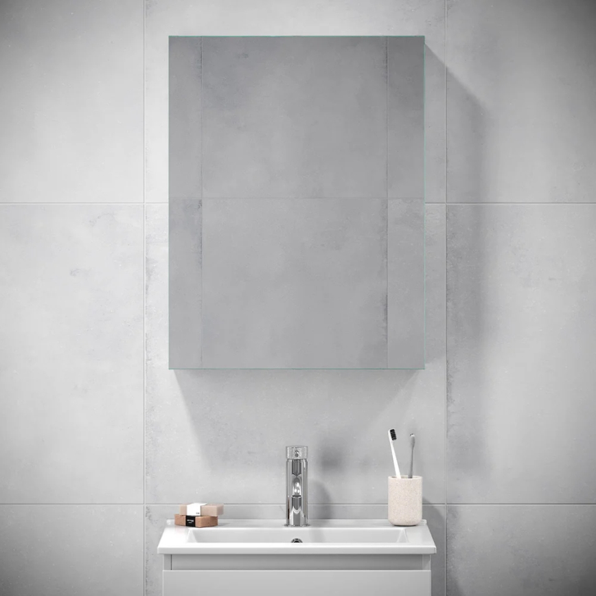 Mueble de baño con espejo HENRY 65x50 cm blanco